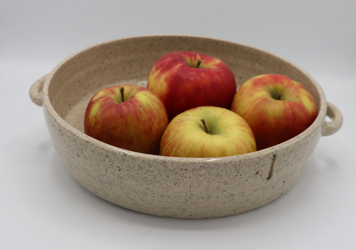 Rustic 11” ceramic casserole - Unique dessert stoneware