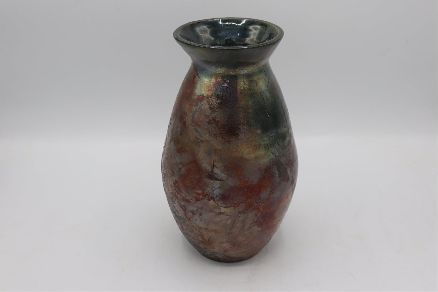 Handmade Raku Vase in a Cassiopeia Raku Glaze