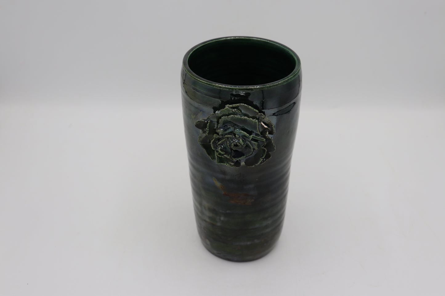 Handmade Raku Vase in a Cassiopeia Raku Glaze