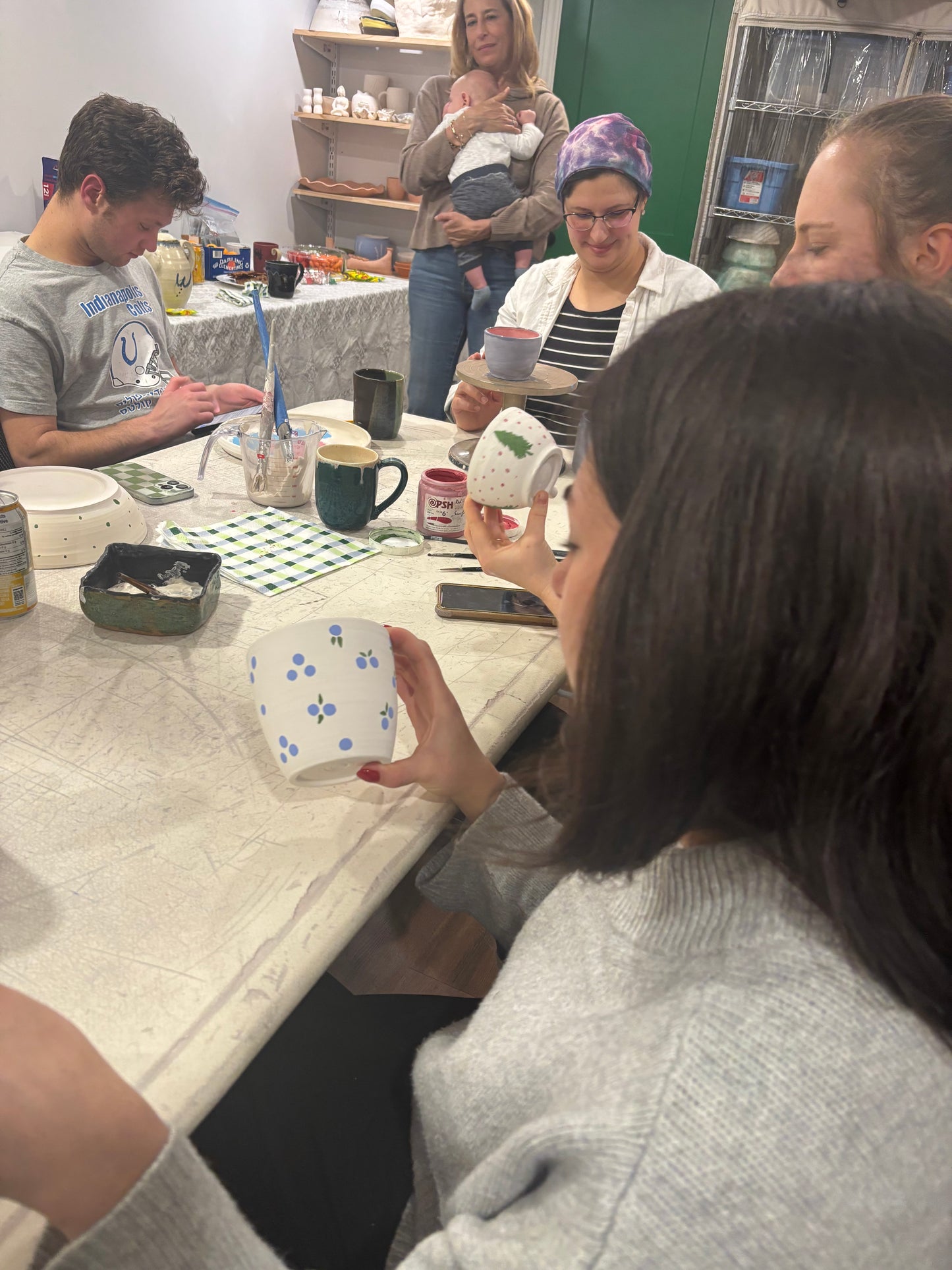 Group Paint on Pottery