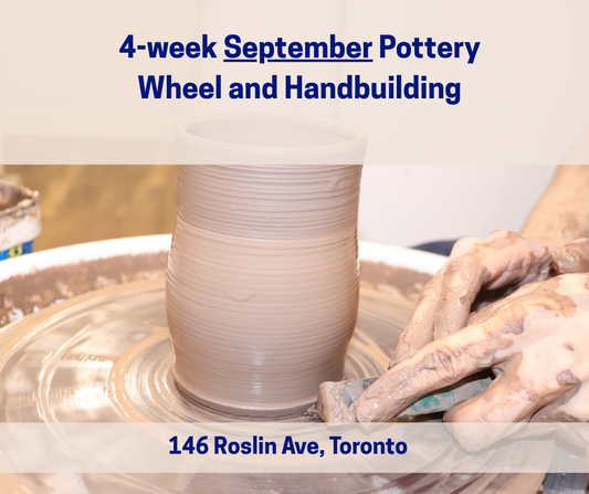 Fall (September) 4-week Thursday Evening Pottery Wheel Throwing and Handbuilding