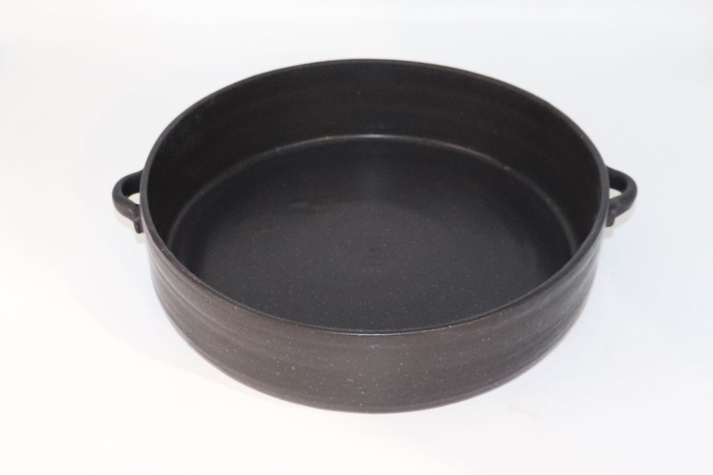 Rustic 9” ceramic casserole and salad bowl