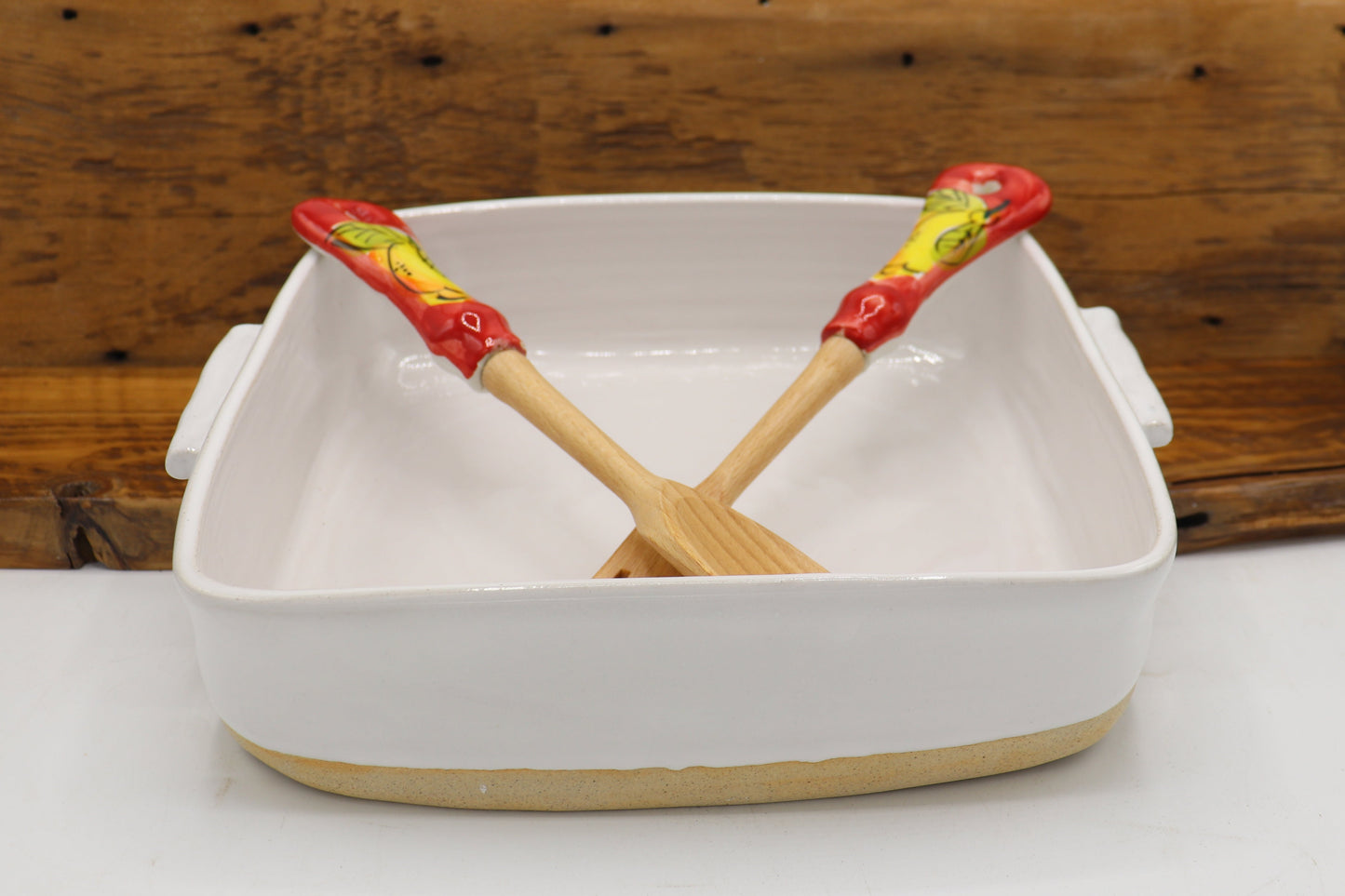 Square Casserole Dish, Rustic 9" X 9" Large