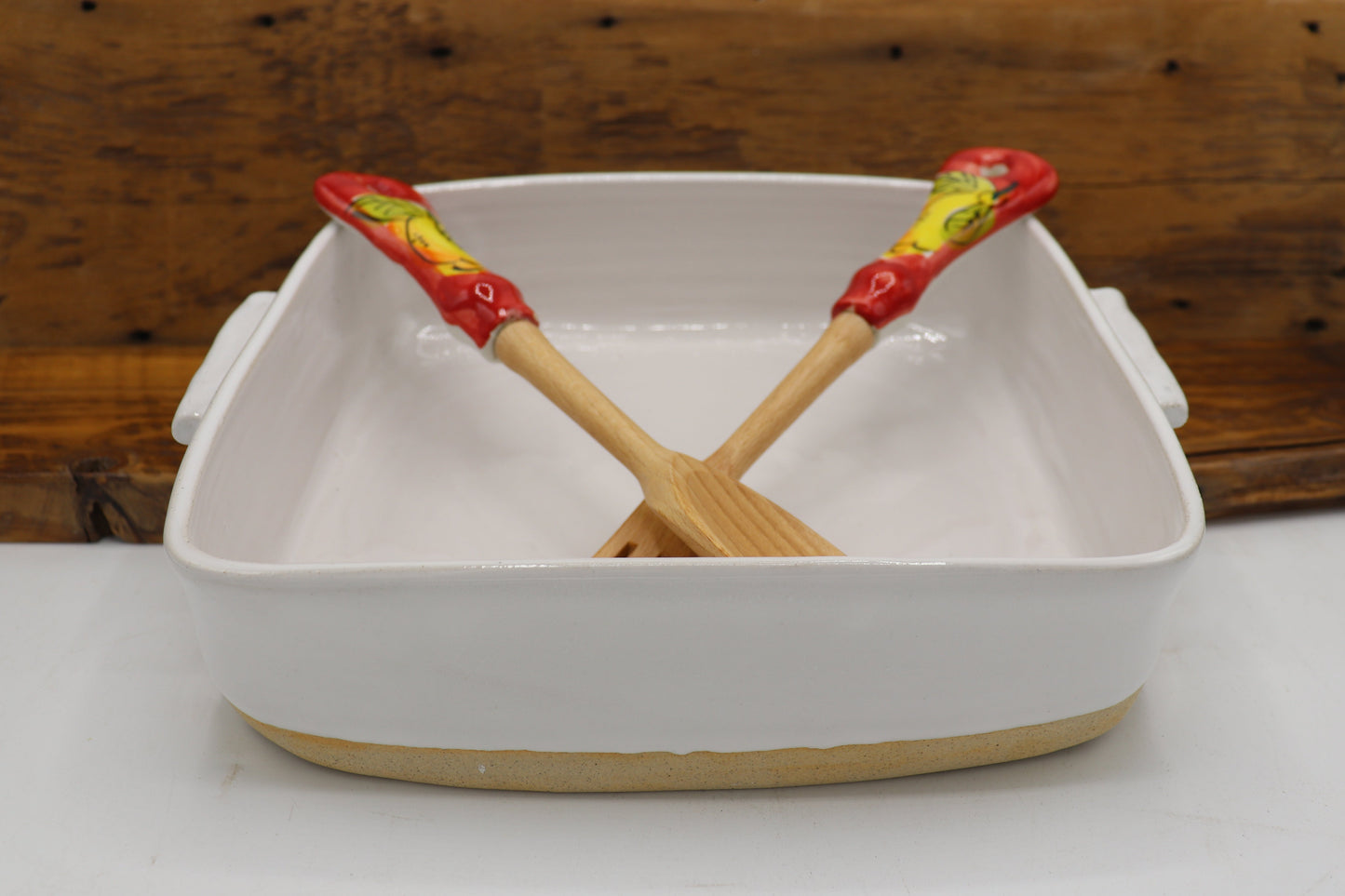 Square Casserole Dish, Rustic 9" X 9" Large