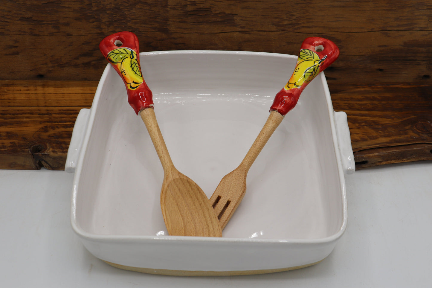 Square Casserole Dish, Rustic 9" X 9" Large