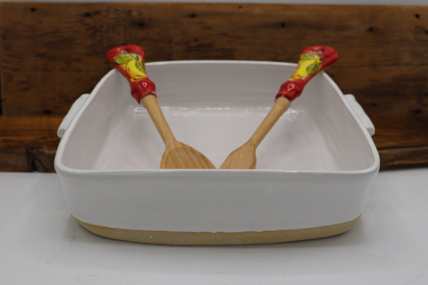 Square Casserole Dish, Rustic 9" X 9" Large