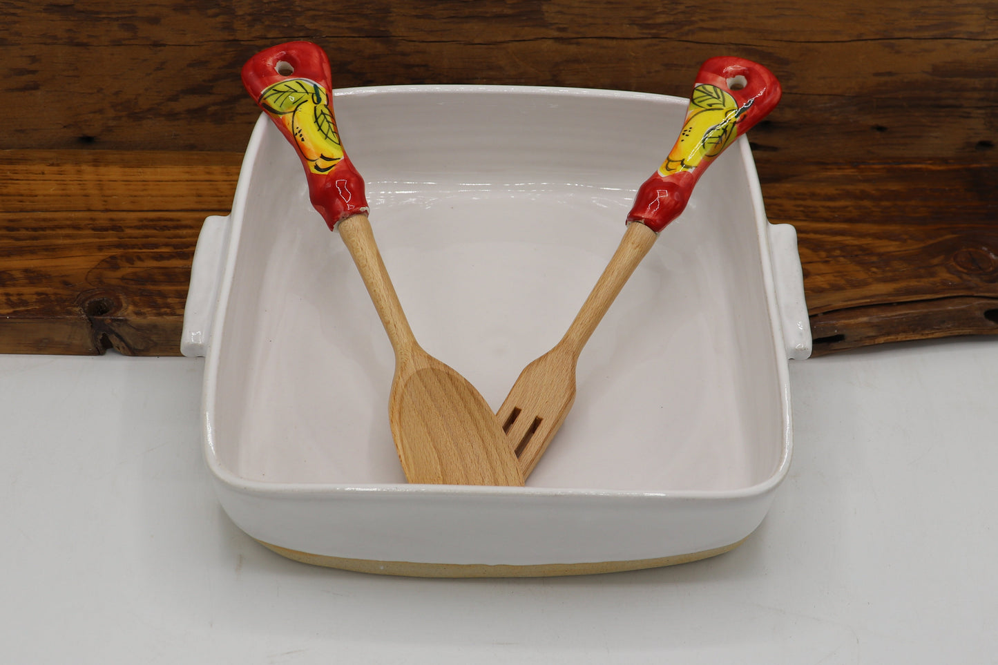 Square Casserole Dish, Rustic 9" X 9" Large