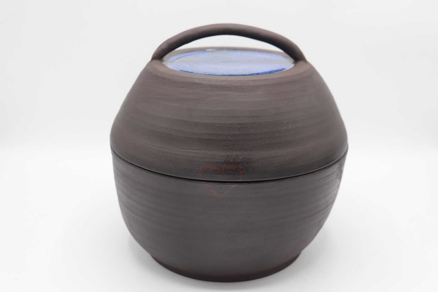 Bread pot - handmade black stoneware