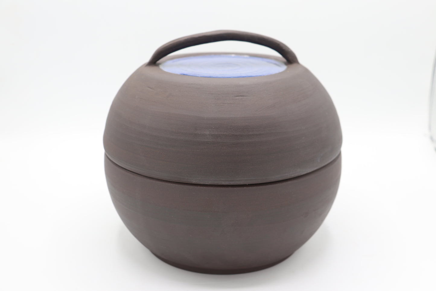 Bread pot - handmade black stoneware