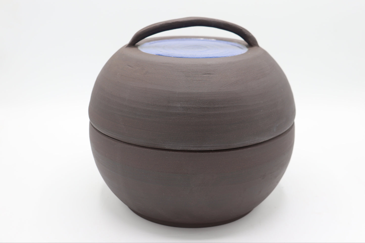 Bread pot - handmade black stoneware