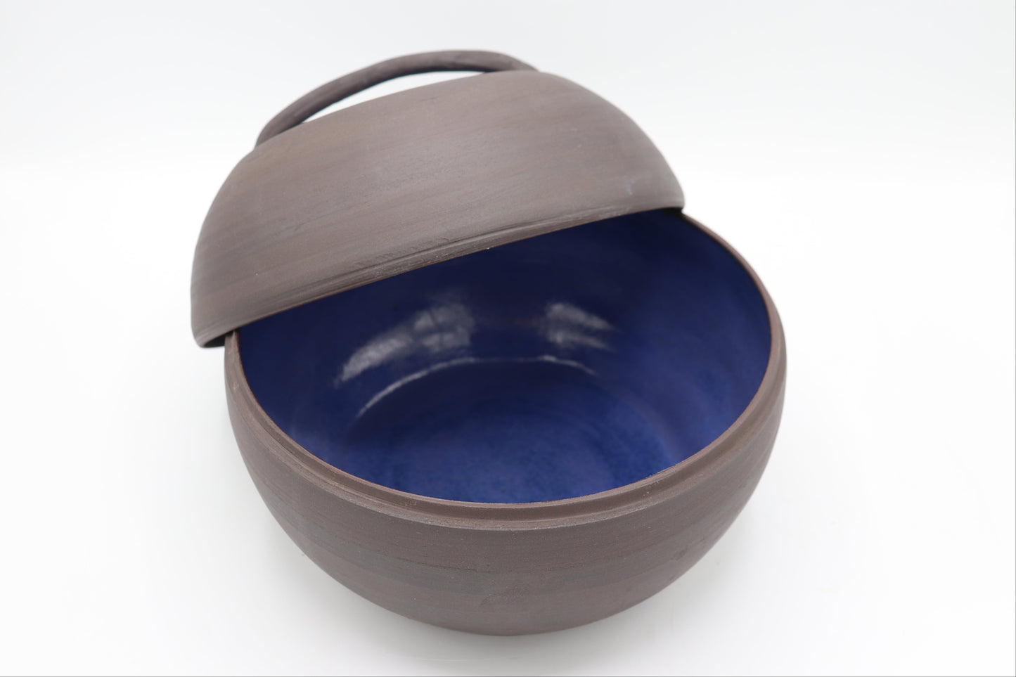 Bread pot - handmade black stoneware