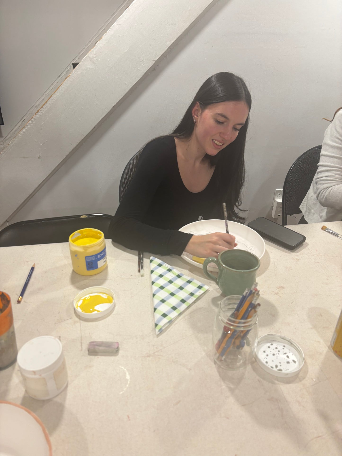 Group Paint on Pottery