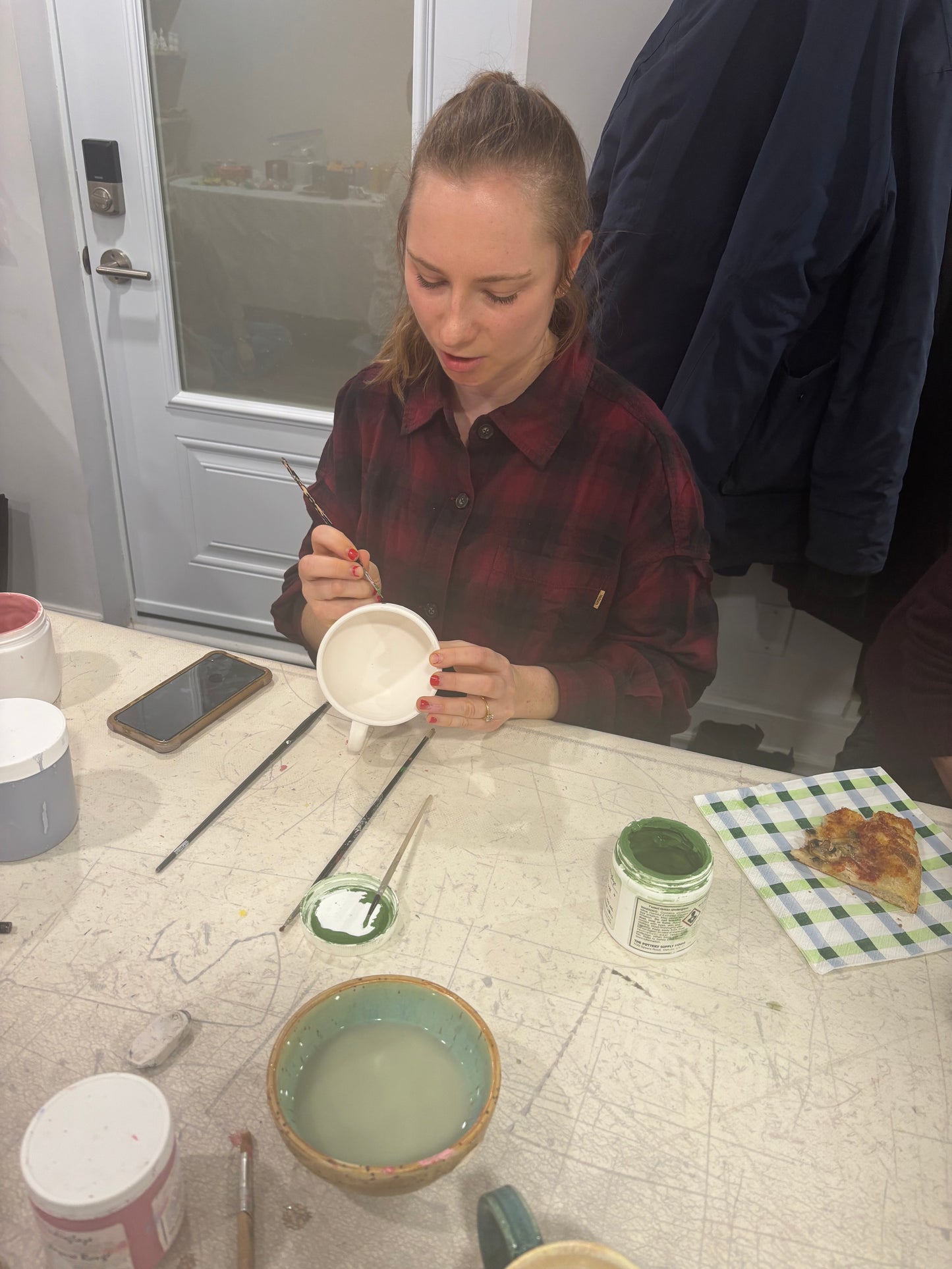 Group Paint on Pottery