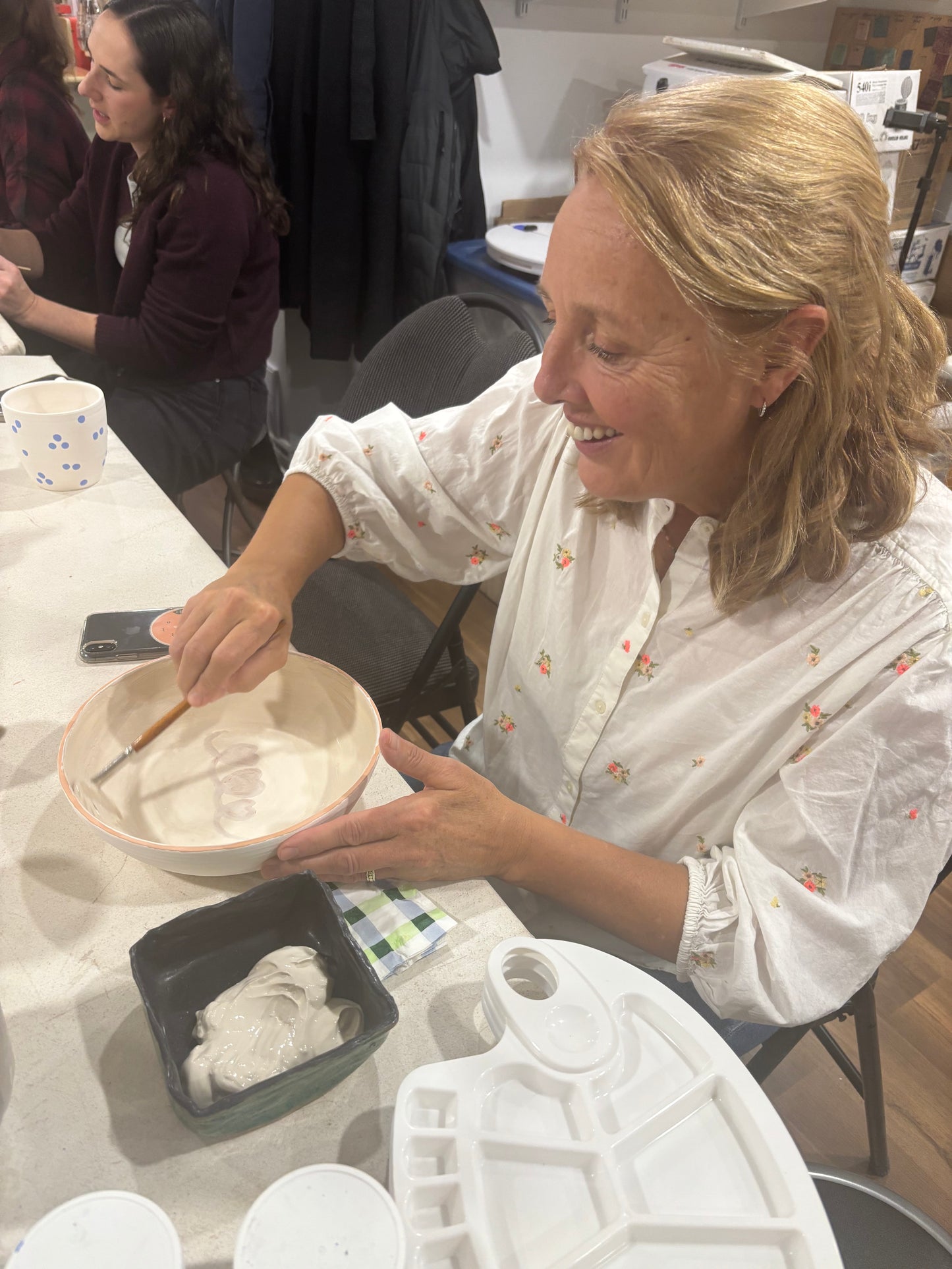 Group Paint on Pottery
